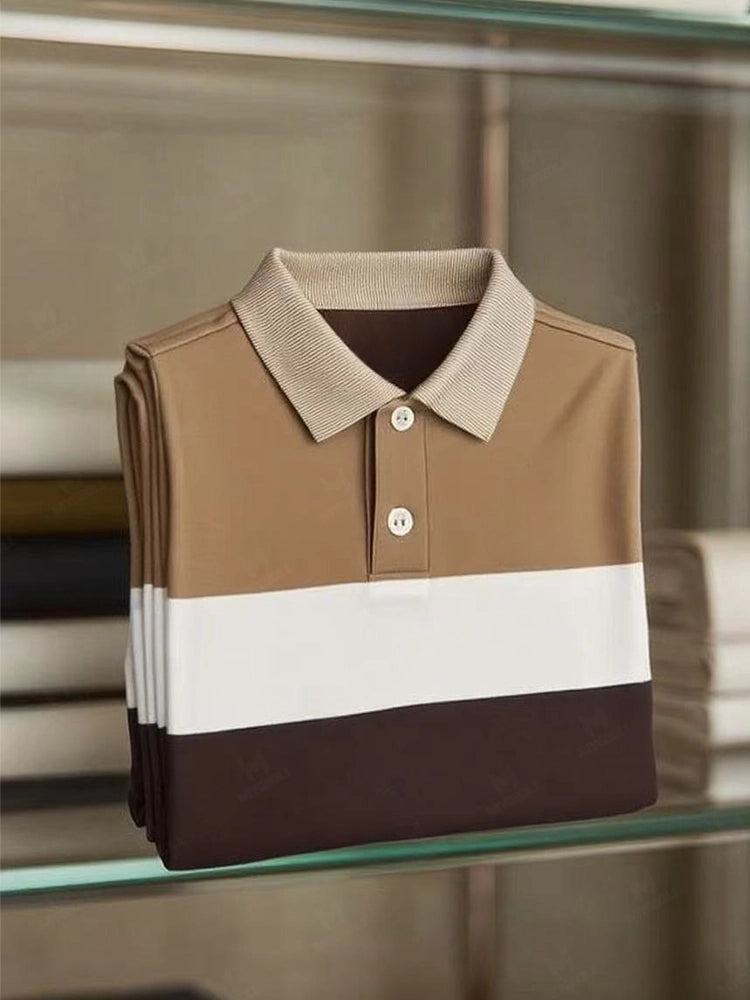 Men's Classic Business Short Sleeve Polo Shirt