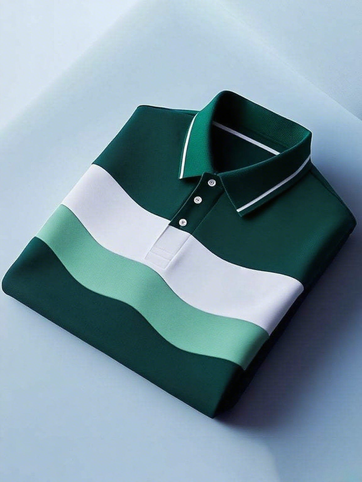 Men's Classic Business Button Short Sleeve Polo Shirt