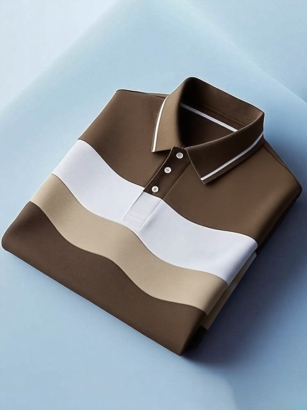 Men's Classic Business Button Short Sleeve Polo Shirt