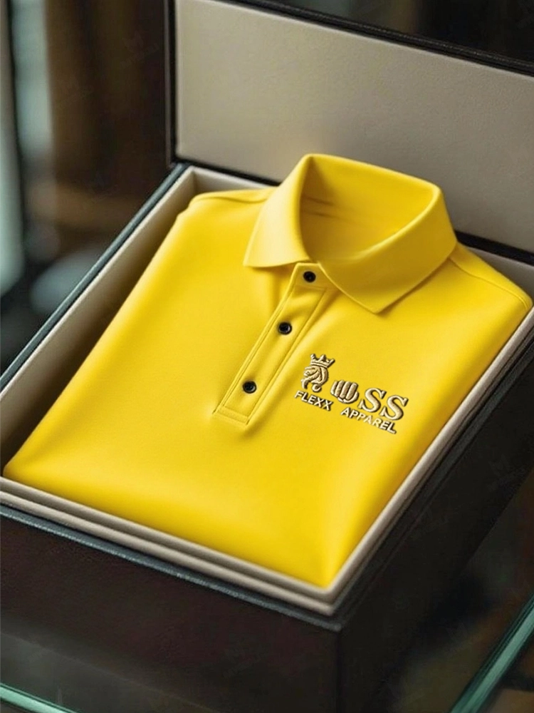 Men's Business Casual Short Sleeve Polo Shirt