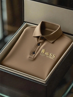 Men's Business Casual Short Sleeve Polo Shirt