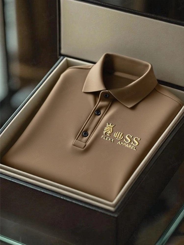 Men's Business Casual Short Sleeve Polo Shirt