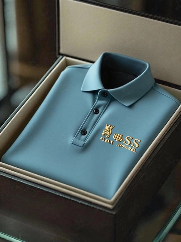 Men's Business Casual Short Sleeve Polo Shirt