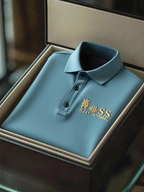 Men's Business Casual Short Sleeve Polo Shirt