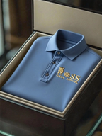 Men's Business Casual Short Sleeve Polo Shirt