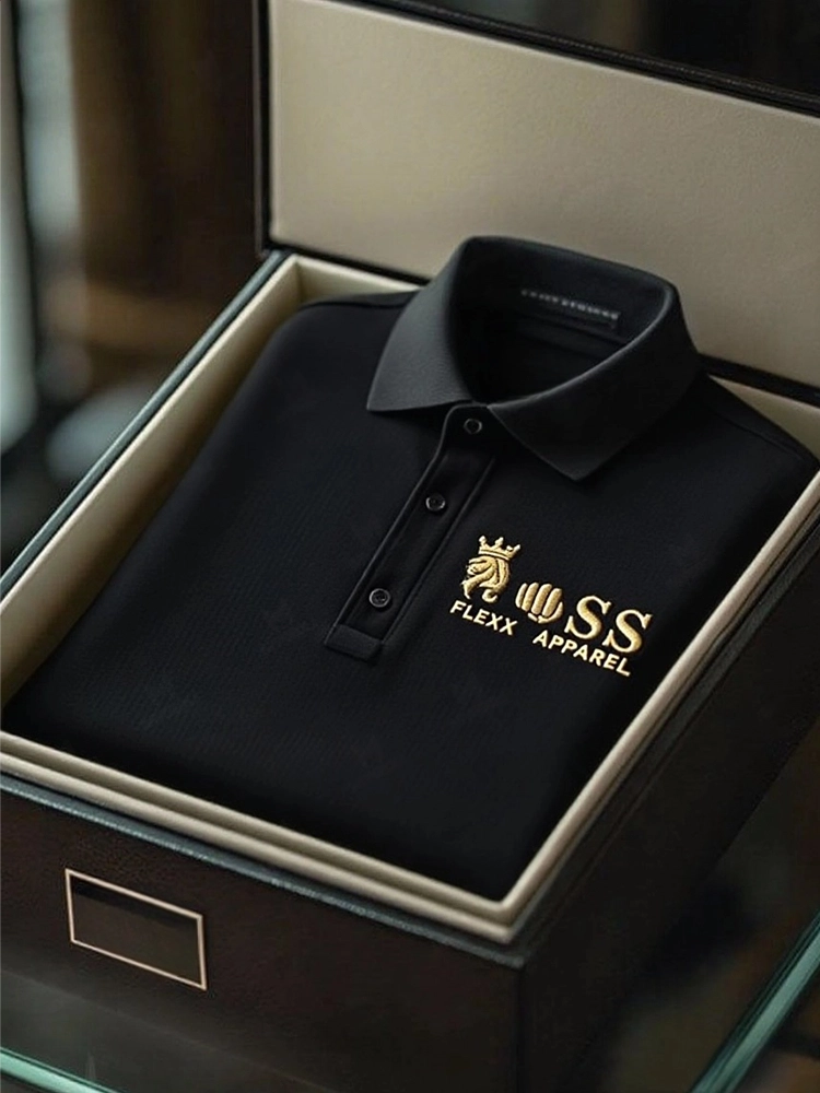 Men's Business Casual Short Sleeve Polo Shirt