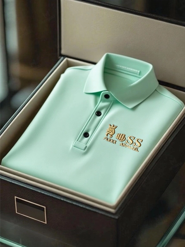 Men's Business Casual Short Sleeve Polo Shirt