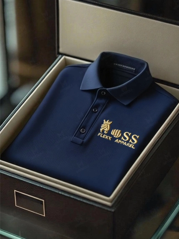 Men's Business Casual Short Sleeve Polo Shirt