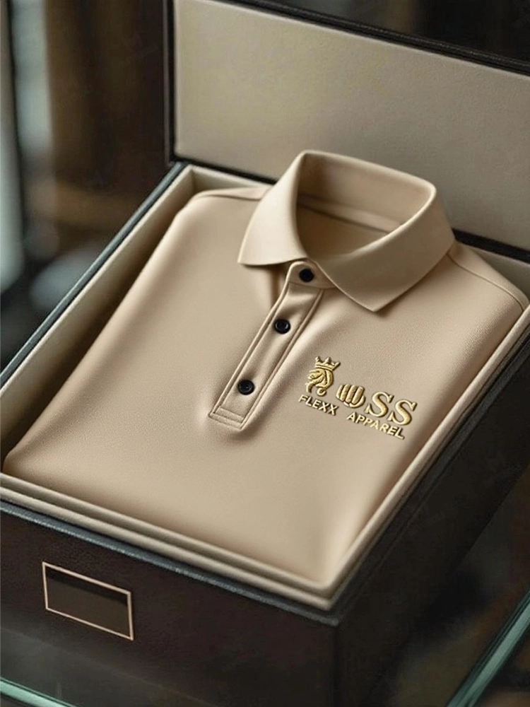 Men's Business Casual Short Sleeve Polo Shirt