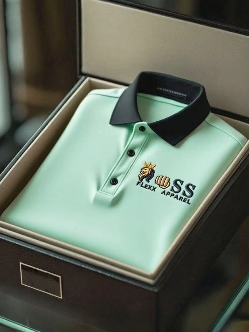 Men's Business Casual Short Sleeve Polo Shirt