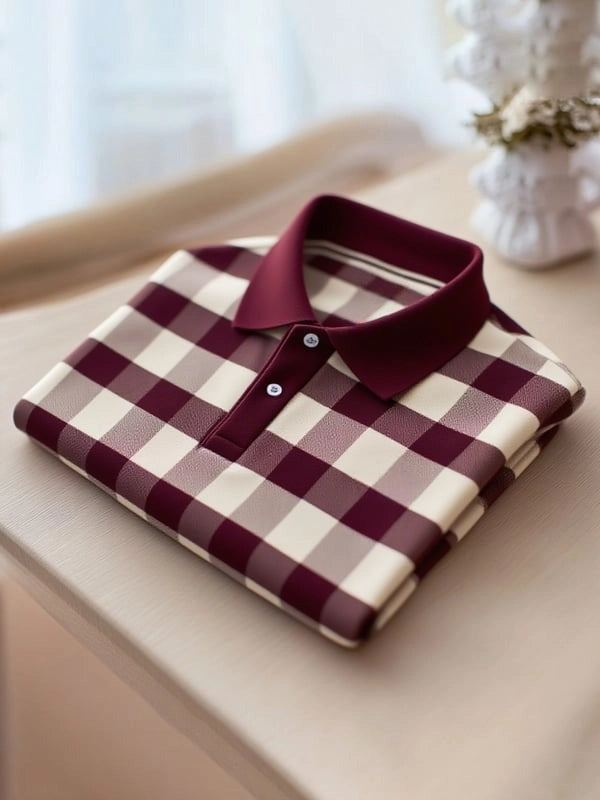 Men's Classic Business Button Short Sleeve Polo Shirt