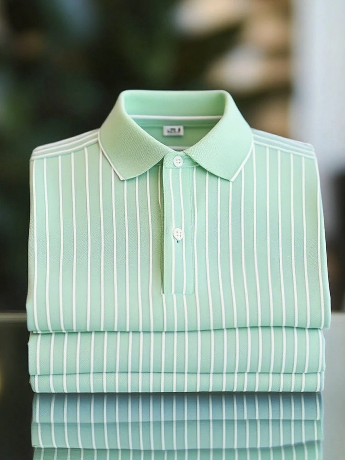 Men's Classic Business Button Short Sleeve Polo Shirt