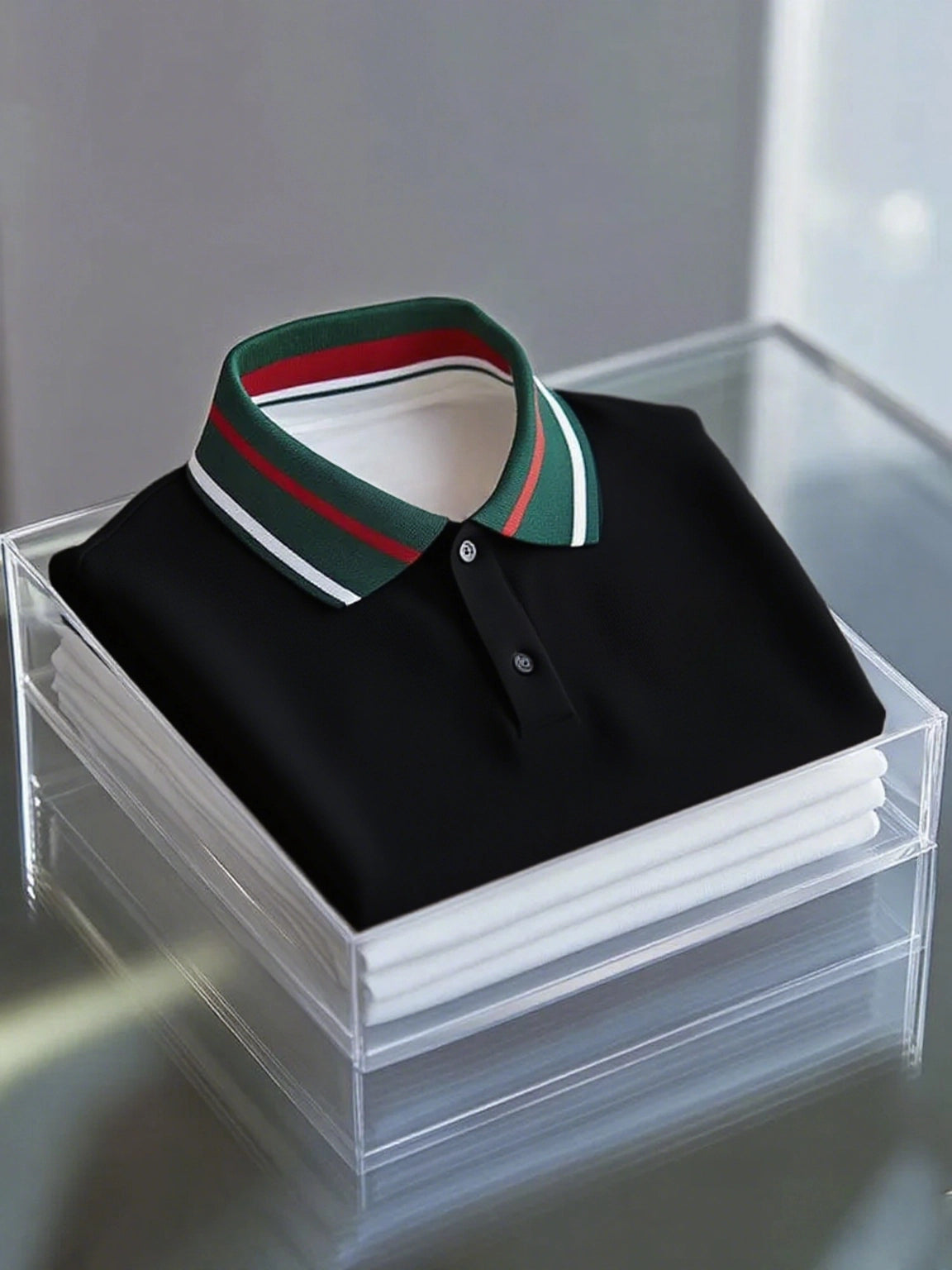 Men's Business Button-Down Short Sleeve Polo Shirt